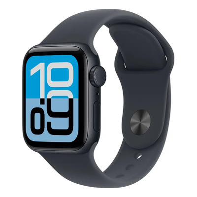 Apple Watch SE 3 GPS • Caja de aluminio color medianoche de 44 mm • Correa deportiva color medianoche - M\u002FL - Distribuidor Autorizado | Envío gratis