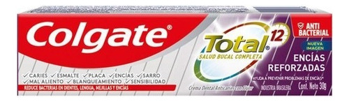 Colgate Total 12 Encías Reforzadas Crema Dental 30g