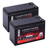 2baterias Para Nobreak Apc Sms Nhs 12v 9ah Unipower Up1290