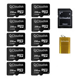 Paquete De 10 Tarjetas Micro Sd De 256 Mb De Cloudisk De ...