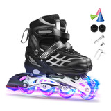 Patines En Línea Para Niños Ajustables E Iluminadores Para N