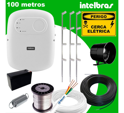 Kit Cerca Elétrica Residencial Intelbras Ecl 5002 100 Metros