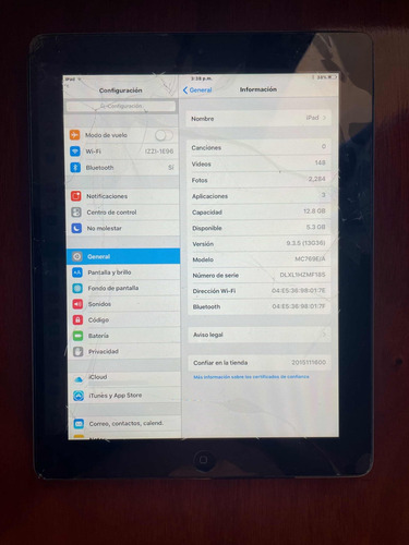 iPad 2 16 Gb Funcionando Cuenta