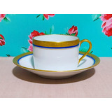 Taza Para Te De Porcelana Limoges Vielle Abbaye