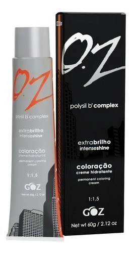 Oz Color 60gr - Goz Cosmeticos - Goz Coloração Tom 6.66 Louro Escuro Vermelho Intenso