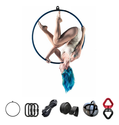 Aro Danza Aérea \u002F Lyra Hoop Set Completo Anclaje Destorcedor | Meses sin interés