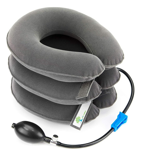 Almohada Cojín Inflable 3 Nivel Cuello Cervical Viaje Avió