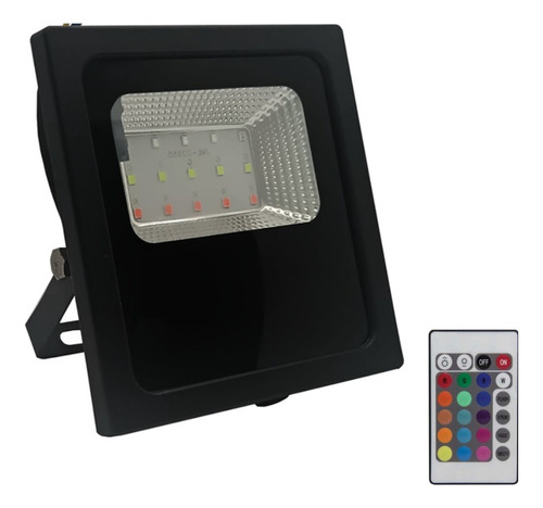 Refletor Holofote Led Rgb 30w Ip66 Bivolt Colorido