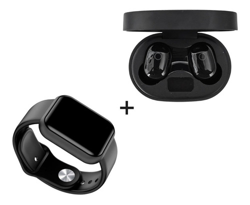 Kit Smartwatch Compativel iPhone Samsung + Fone Sem Fio 5.0