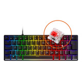 Teclado Gamer Mecanico 60% Zot Preto