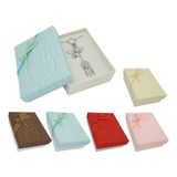 Pack De 12 Cajas Para Conjunto Joyas Pastel 