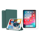 Forro Case Con  Espacio Lapiz Para iPad 7 Gen 10.2 + Vidrio