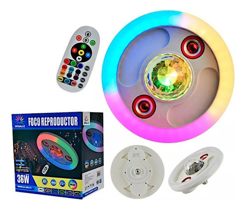 Barra De Luz Rgb36w Control Remoto, Bluetooth Y Altavoce [u]