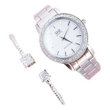 Reloj Q&q Dama  Con Brillantes 