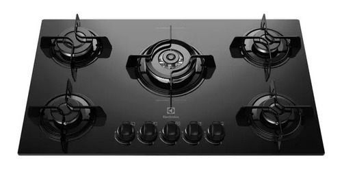 Cooktop 5 Bocas Electrolux A Gás Glp Preto - Tripla-chama