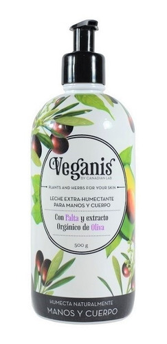 Crema Veganis Extra Humectante Palta Y Oliva X 500 Gr.