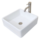 Arenci-pack Lavabo Mod. Columbus - Fx Inox   38x38x13 Cms.