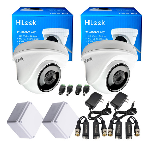 Kit Cámaras Seguridad Hikvision Hilook Domos 2mp + Accesorio