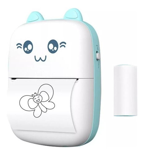 Impresora Térmica Gatito Bluetooth + 3 Papel Adhesivo