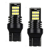 2 Focos Led 2 Polos 7443 Para Cuarto Stop Blanco