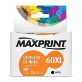 Cartucho Maxprint - Compatível Com Hp 60xl Preto Cc641wl