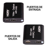 Capturadora De Video Streaming Fhd Hd Hdmi 4k Usb 2 Xbox Ps4