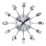 Reloj Cocina Utensilios 32cm Decorativo Homy