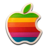 Imán Deco Logo Apple Retro *impreso En 3d*
