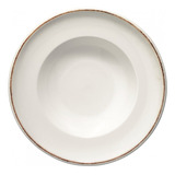 Plato Hondo De Porcelana Bonna Retro 27 Cm Volf - Blanco