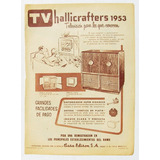 Tv Hallicrafters Publicidad Antigua Mexicana De 1953 Vintage