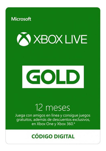 Xbox Live Gold 12 Meses (br)  