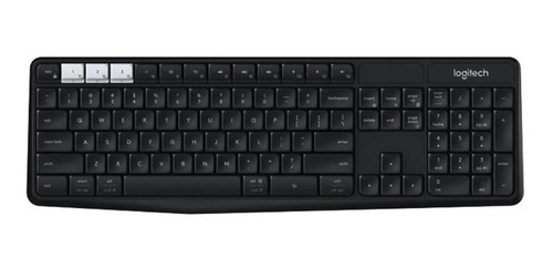 Teclado Bluetooth Logitech K375s Qwerty Español Color Negro