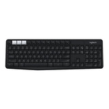 Teclado Bluetooth Logitech K375s Qwerty Español Color Negro