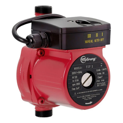 Bomba Presurizadora Motorarg - Tip1 120 Watts H. Max 9metros | Envío gratis