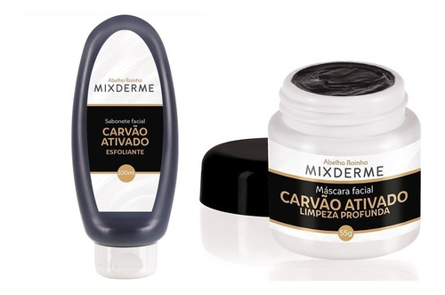  Mascára De Carvão + Sábonete Esfoliante Facial Black Abelha