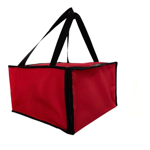 Bolso Termico Delivery Para 4 Pizzas//madera En La Base