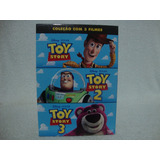 Box Com 03 Dvds Originais Toy Story 1, 2, 3 