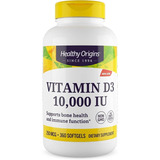 Vitamina D3 10000 Iu / 360 Capsulas Sabor Sin Sabor