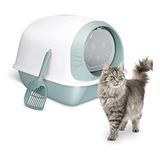 Topmart Cat Litter Box Con Tapa, Caja De Arena Cubierta Pleg