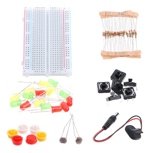 Kit R3 Mini Breadboard Led Jumper Wire Botón