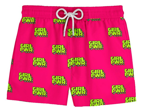 Short Bermuda Masculino Girl Power Pwr Feminista Ref 423