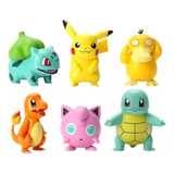Figuras Pokemon X6 Coleccion Pikachu Charmander Squirtle