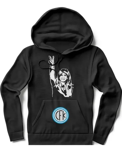 Buzo Canguro Cristina Fernandez De Kirchner Cfk Con Capucha
