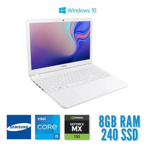 Notebook Samsung Expert Np350xbe - I5 8265u 8gb 240ssd - W10