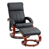 Homcom Silla Reclinable Con Otomana, Reclinable Eléctrico .