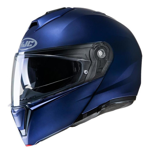 Casco Moto Hjc Rebatible I90 Solido Semi F Metallic