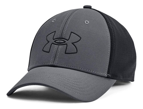 Gorra De Baseball Under Armour., Gris/negro