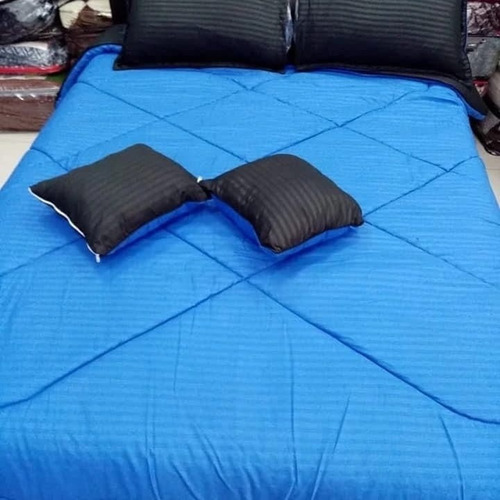 Plumón Edredón Doble Faz Cama King 5piezas