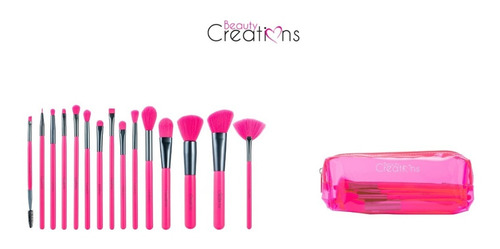 Set 15 Pinceles Beauty Creations Bomb Af Brochas Maquillaje