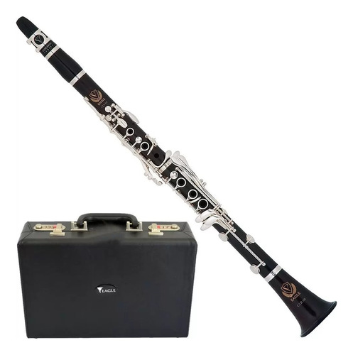 Clarineta Eagle 17ch Clr08 Sib Madeira Jacarandá C/estojo